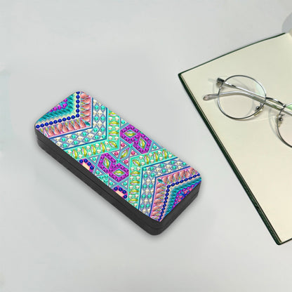 Colorful Pattern Diamond Painting Eyeglasses Case Diamond Art Sunglasses Case