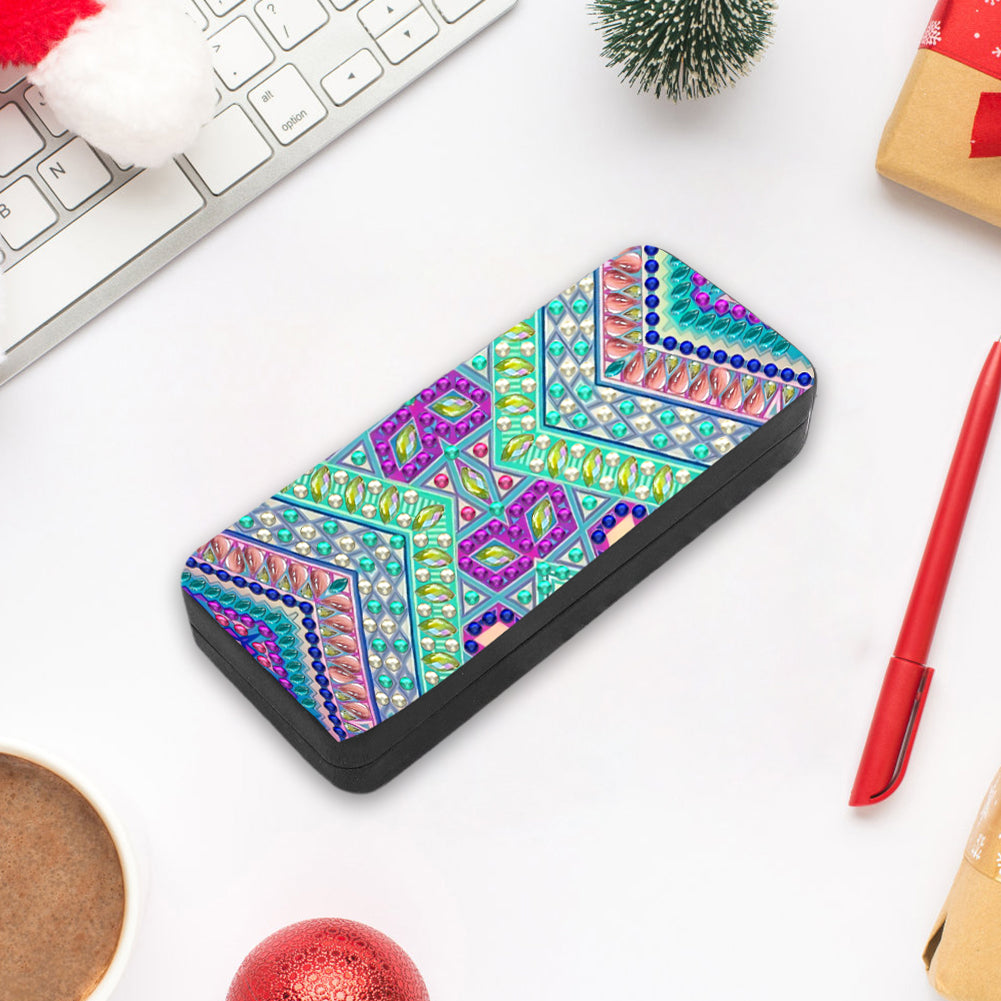 Colorful Pattern Diamond Painting Eyeglasses Case Diamond Art Sunglasses Case