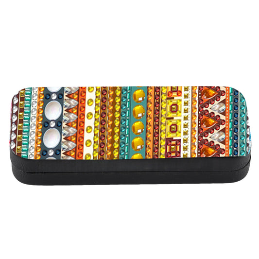 Colorful Pattern Diamond Painting Eyeglasses Case Diamond Art Sunglasses Case