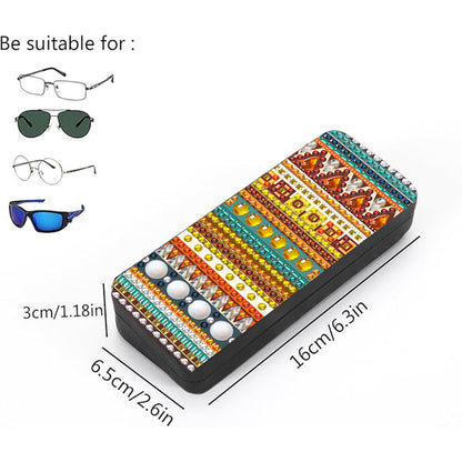 Colorful Pattern Diamond Painting Eyeglasses Case Diamond Art Sunglasses Case