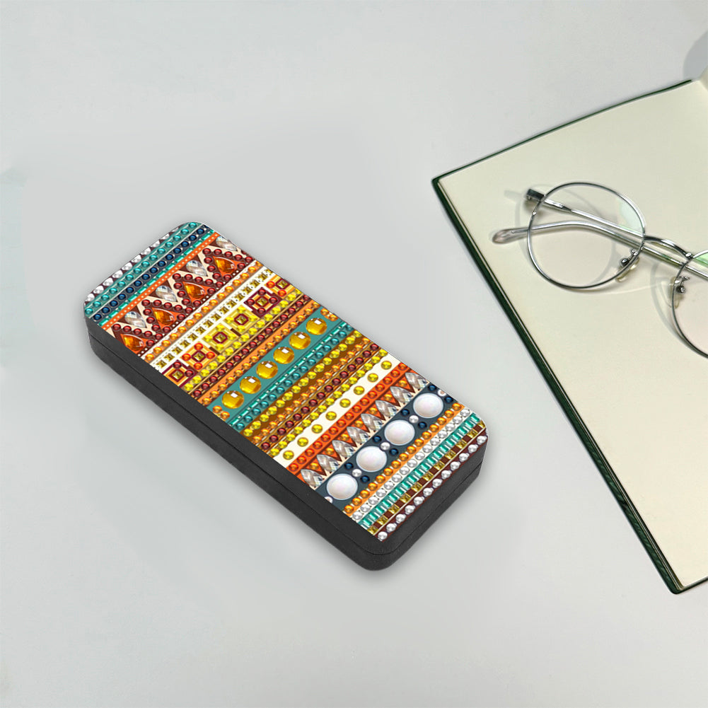 Colorful Pattern Diamond Painting Eyeglasses Case Diamond Art Sunglasses Case