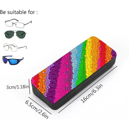 Colorful Pattern Diamond Painting Eyeglasses Case Diamond Art Sunglasses Case