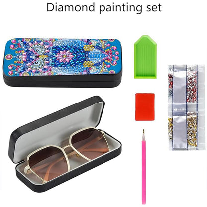 Owl Diamond Painting Eyeglasses Case Diamond Art Sunglasses Case for Beginners