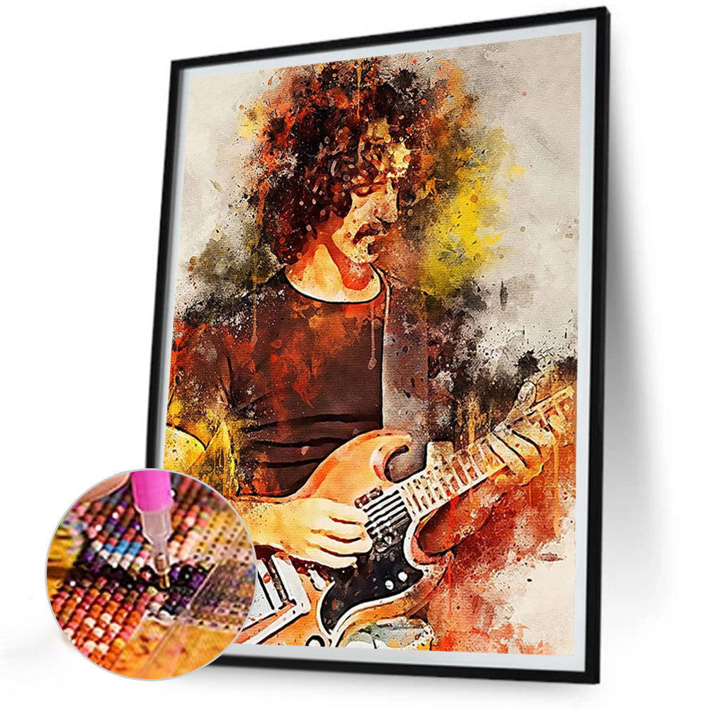 Frank Zappa - Full Round Drill Diamond Painting 30*40CM