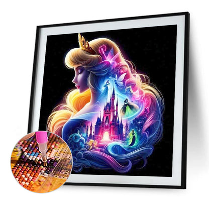 Princess Forest Silhouette - Full Square Drill Diamond Painting 30*30CM