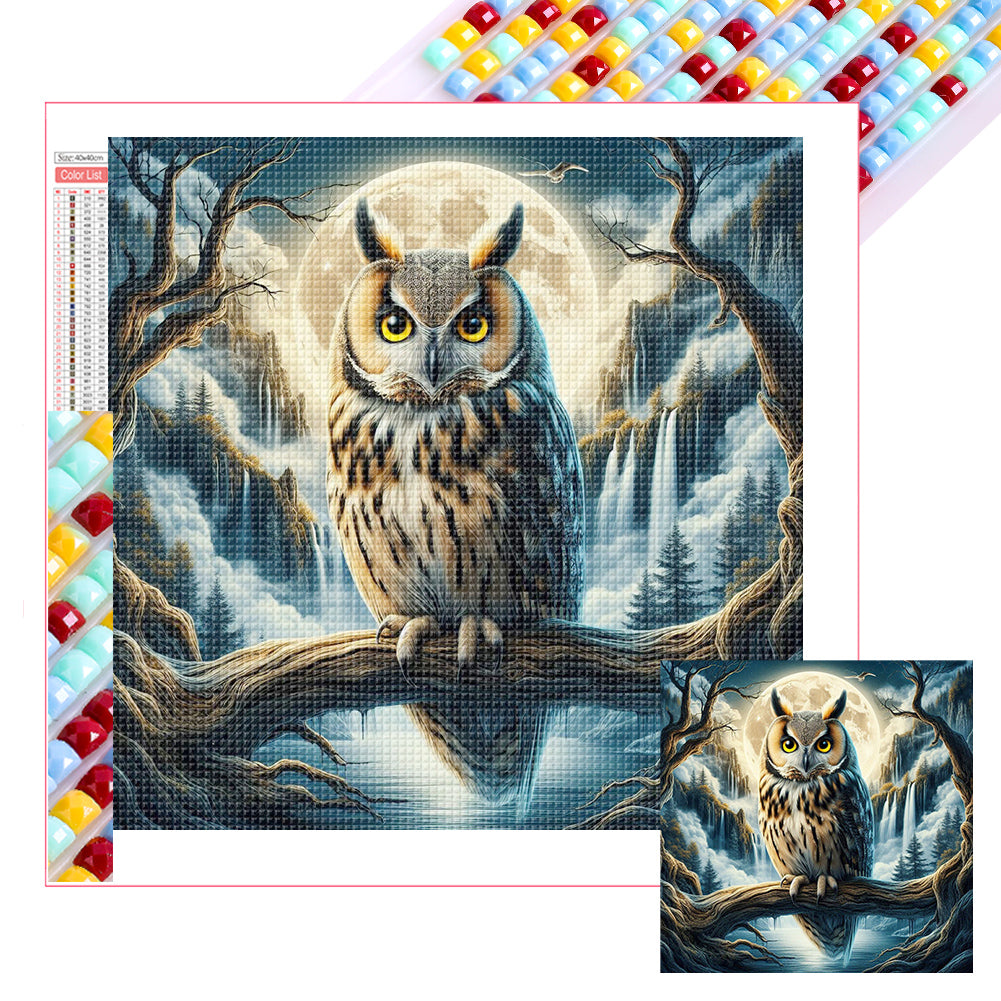 Owl - Full Square Drill Diamond Painting 40*40CM