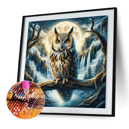 Owl - Full Square Drill Diamond Painting 40*40CM