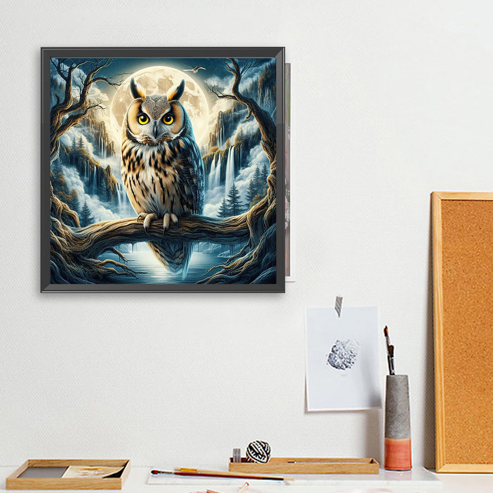 Owl - Full Square Drill Diamond Painting 40*40CM