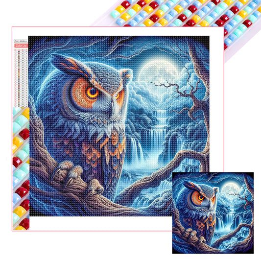 Owl - Full Square Drill Diamond Painting 40*40CM