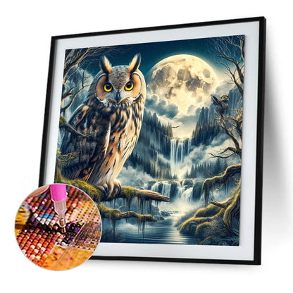 Owl - Full Square Drill Diamond Painting 40*40CM