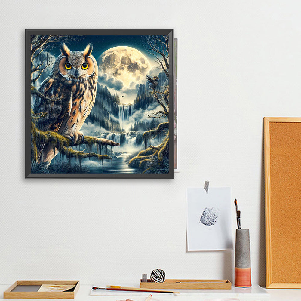 Owl - Full Square Drill Diamond Painting 40*40CM