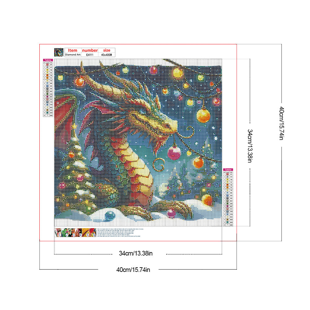 Dragon - Full Round Drill Diamond Painting 40*40CM