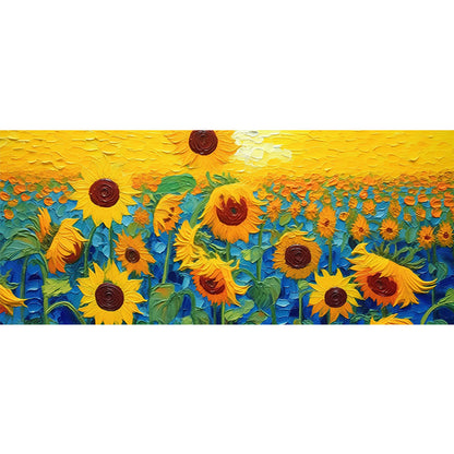 Sunflower - Full Round Drill Diamond Painting 70*30CM