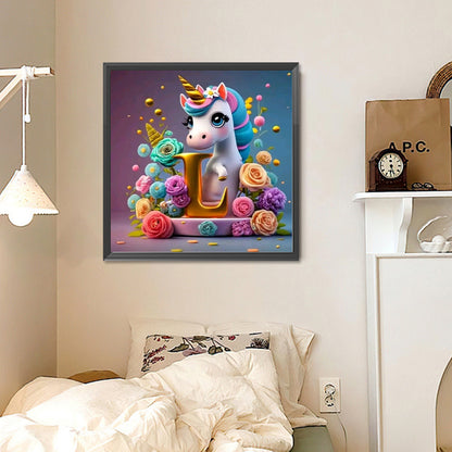 Unicorn - Full Round Drill Diamond Painting 30*30CM