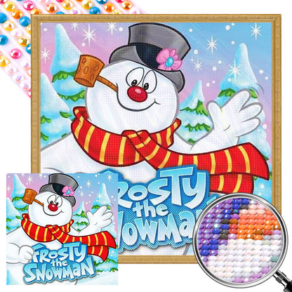 Snowman - Full AB Round Drill Diamond Painting 40*40CM