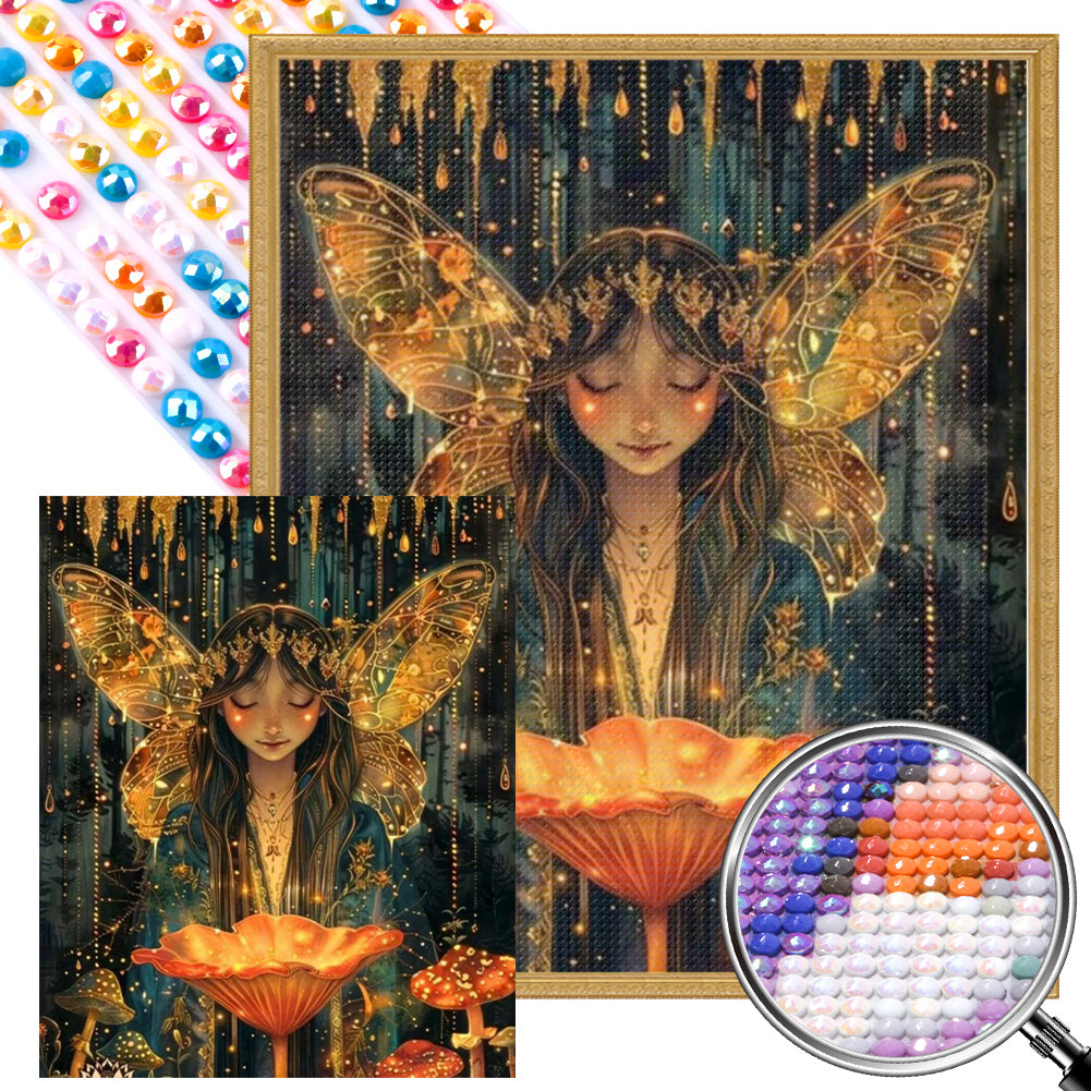 Elf Girl - Full AB Round Drill Diamond Painting 45*55CM