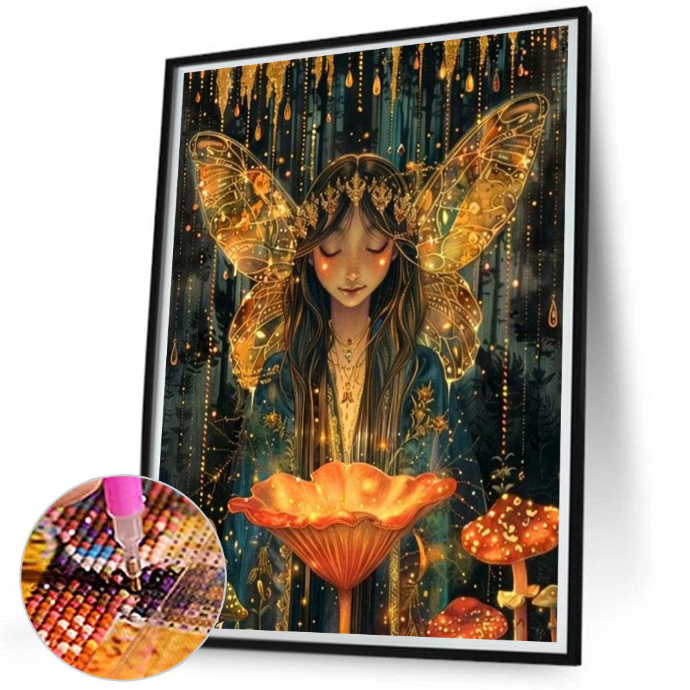 Elf Girl - Full AB Round Drill Diamond Painting 45*55CM