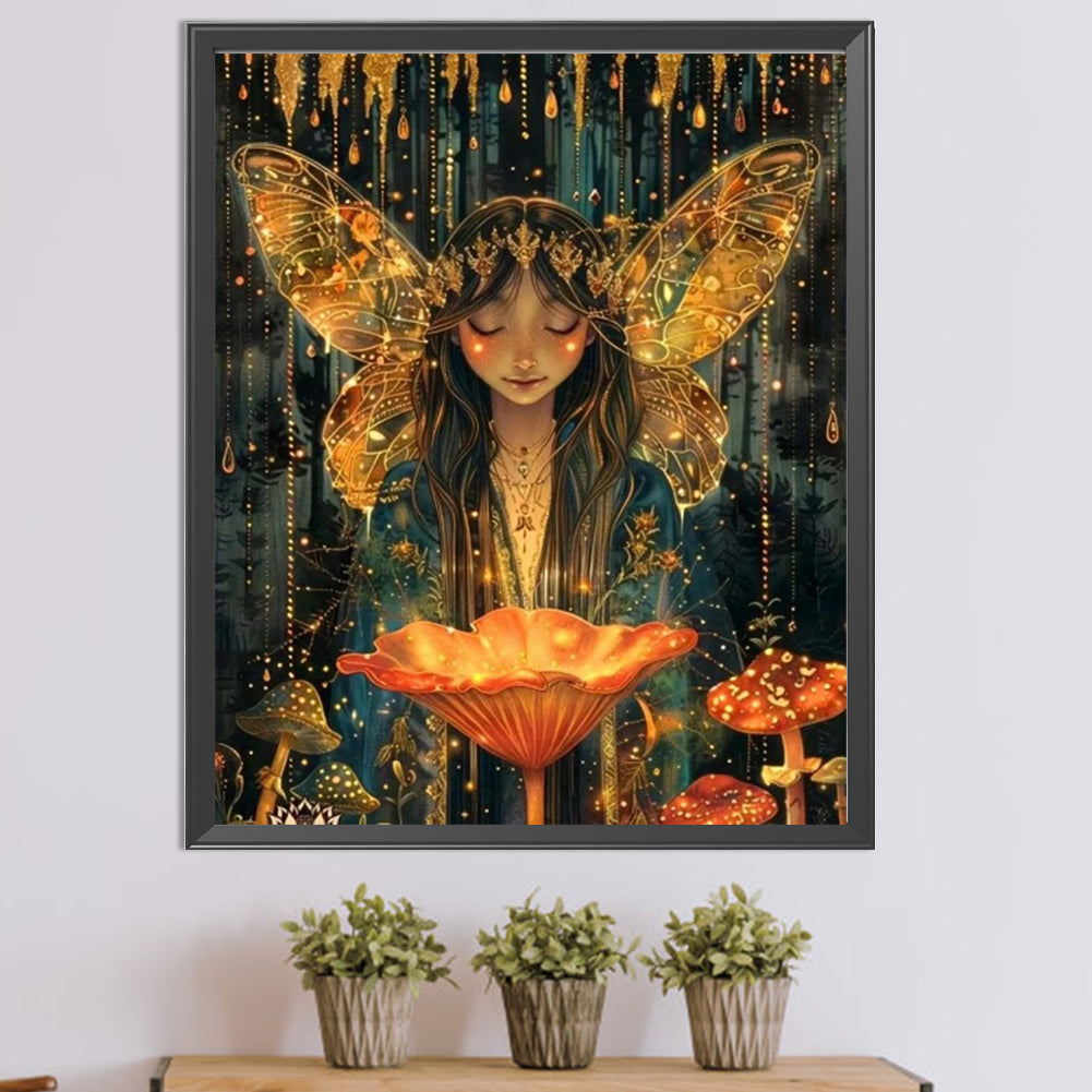 Elf Girl - Full AB Round Drill Diamond Painting 45*55CM