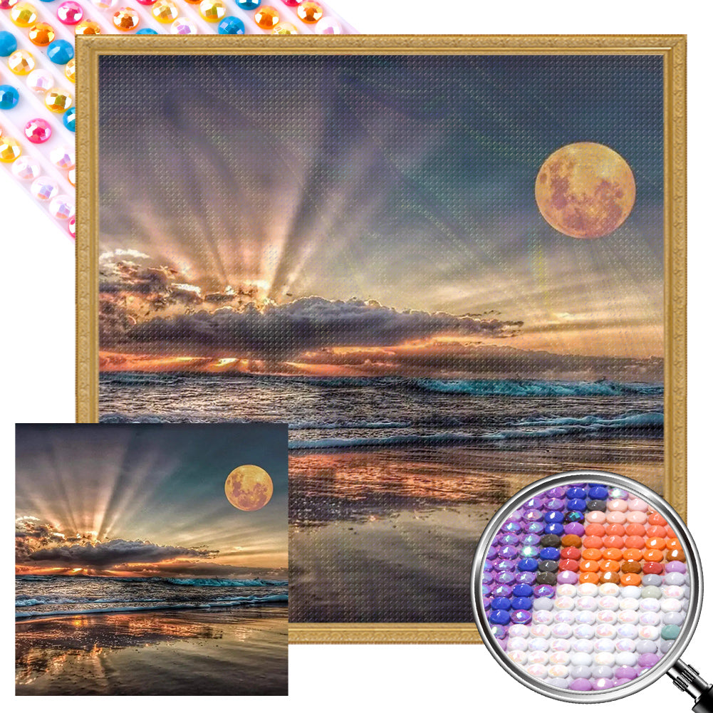 Seaside Scenery - Full AB Round Drill Diamond Painting 45*45CM