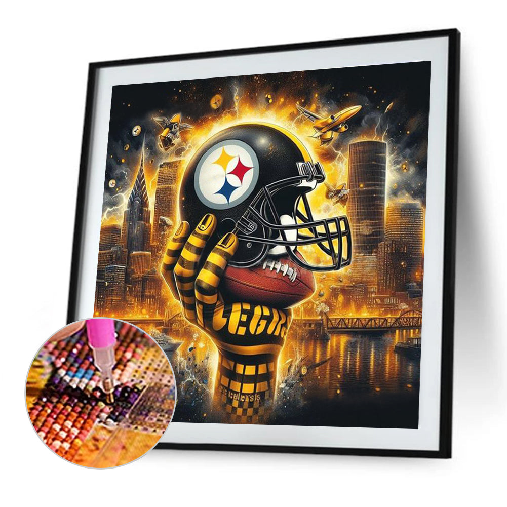 Pittsburgh Steelers - Full Round Drill Diamond Painting 40*40CM