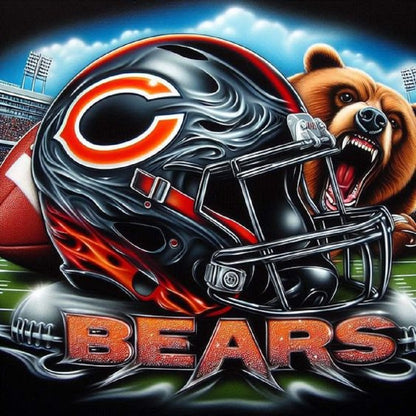 Chicago Bears - Full Round Drill Diamond Painting 40*40CM