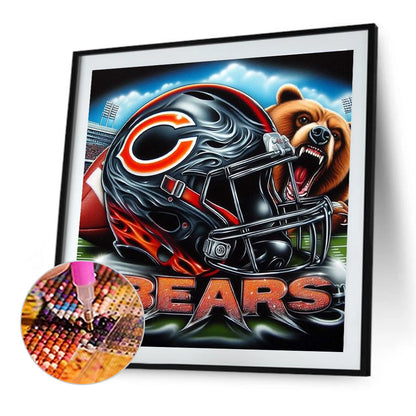 Chicago Bears - Full Round Drill Diamond Painting 40*40CM