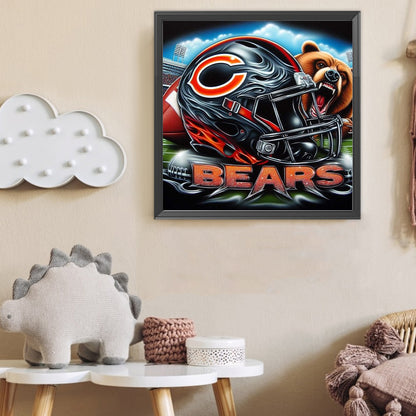 Chicago Bears - Full Round Drill Diamond Painting 40*40CM