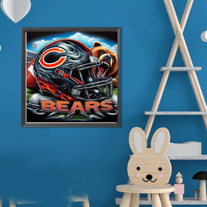 Chicago Bears - Full Round Drill Diamond Painting 40*40CM