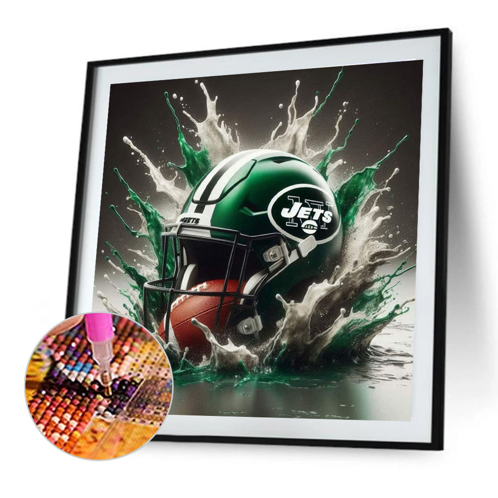 New York Jets - Full Round Drill Diamond Painting 40*40CM