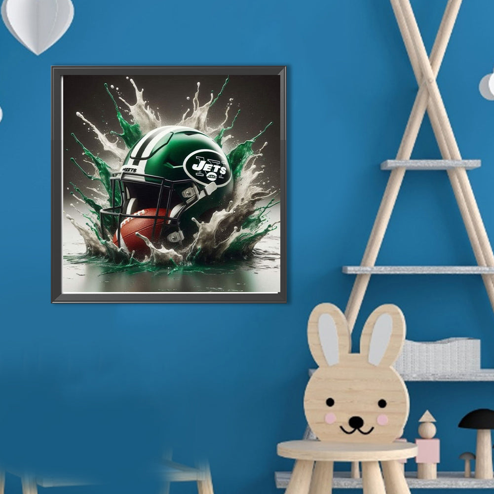 New York Jets - Full Round Drill Diamond Painting 40*40CM