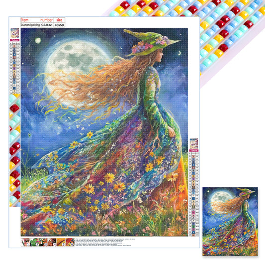 Witch - Full Square Drill Diamond Painting 40*50CM