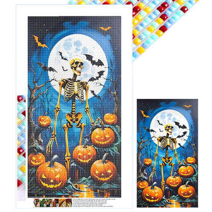 Halloween Skeleton - Full Square Drill Diamond Painting 40*70CM