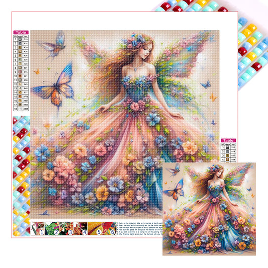 Butterfly Fairy - Full Square Drill Diamond Painting 40*40CM