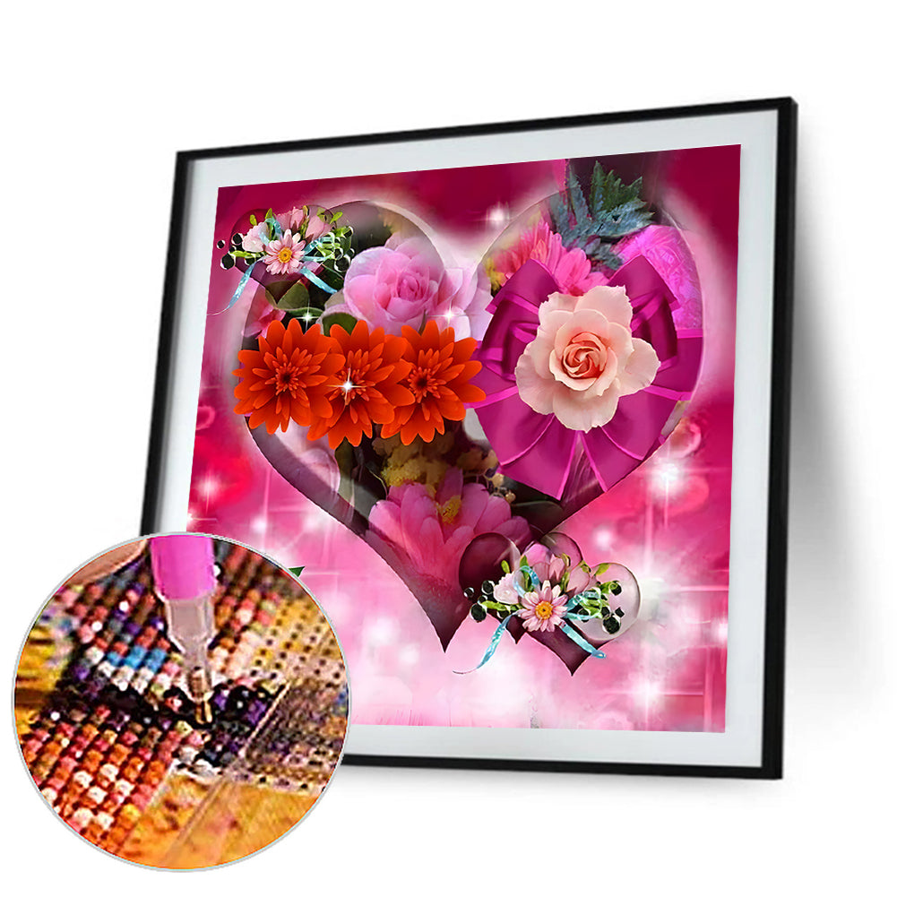 Love Rose - Full Round Drill Diamond Painting 40*40CM