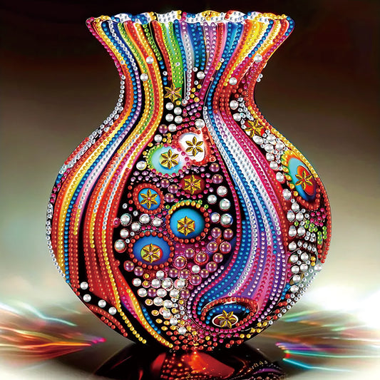 Artistic Vase - Partial Special-Shaped Drill Diamond Painting 30*30CM