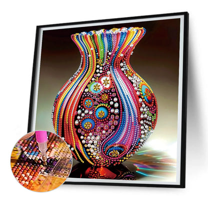 Artistic Vase - Partial Special-Shaped Drill Diamond Painting 30*30CM