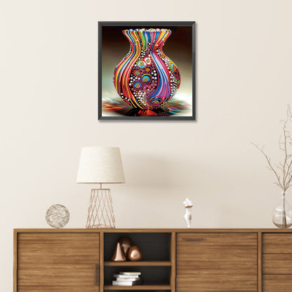Artistic Vase - Partial Special-Shaped Drill Diamond Painting 30*30CM
