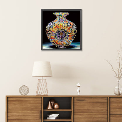 Artistic Vase - Partial Special-Shaped Drill Diamond Painting 30*30CM