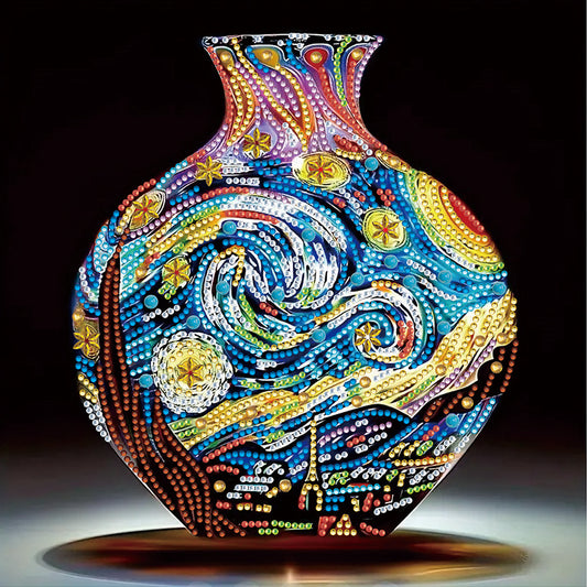 Artistic Vase - Partial Special-Shaped Drill Diamond Painting 30*30CM