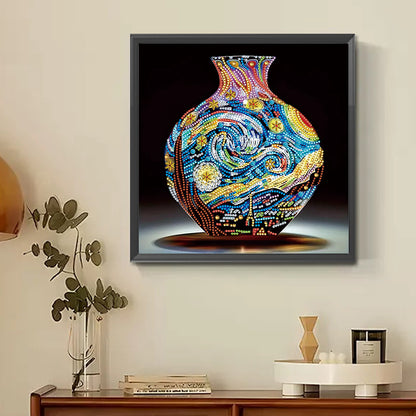 Artistic Vase - Partial Special-Shaped Drill Diamond Painting 30*30CM