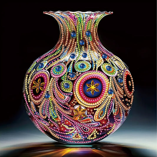 Artistic Vase - Partial Special-Shaped Drill Diamond Painting 30*30CM