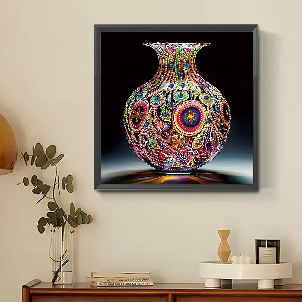 Artistic Vase - Partial Special-Shaped Drill Diamond Painting 30*30CM
