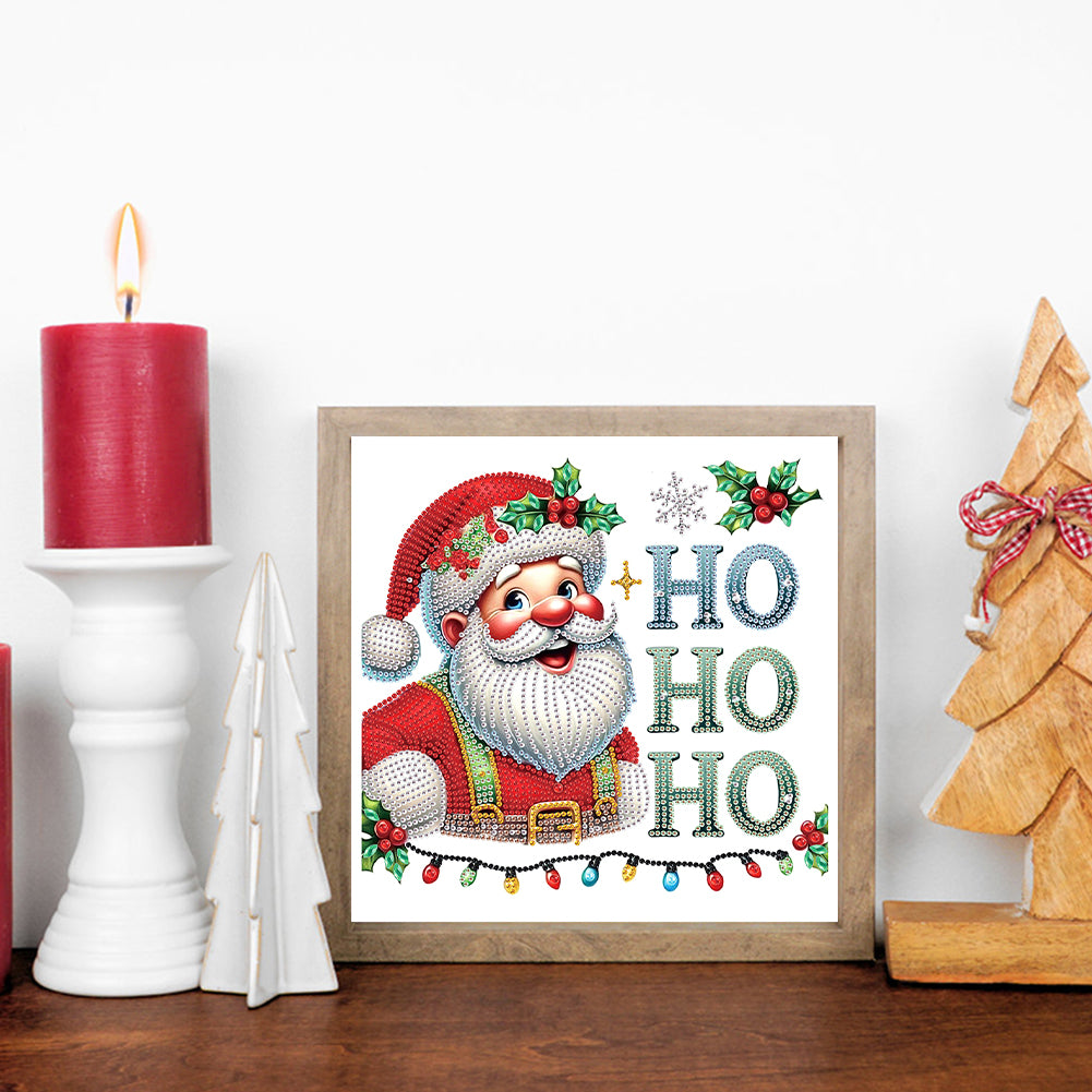 Santa Claus - Partial Special-Shaped Drill Diamond Painting 30*30CM