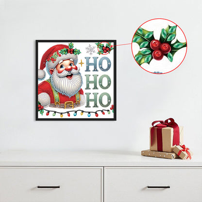 Santa Claus - Partial Special-Shaped Drill Diamond Painting 30*30CM