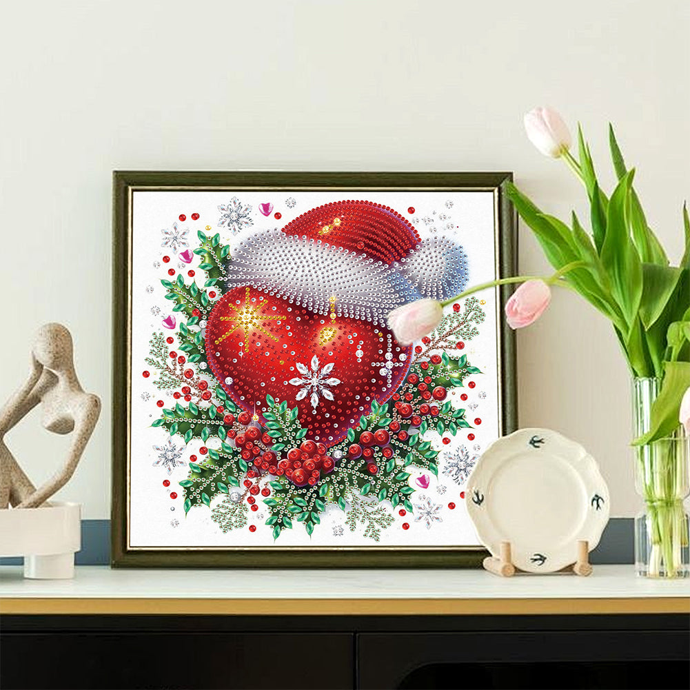 Christmas Love - Partial Special-Shaped Drill Diamond Painting 30*30CM