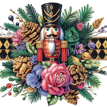 Christmas Nutcracker - Partial Special-Shaped Drill Diamond Painting 30*30CM