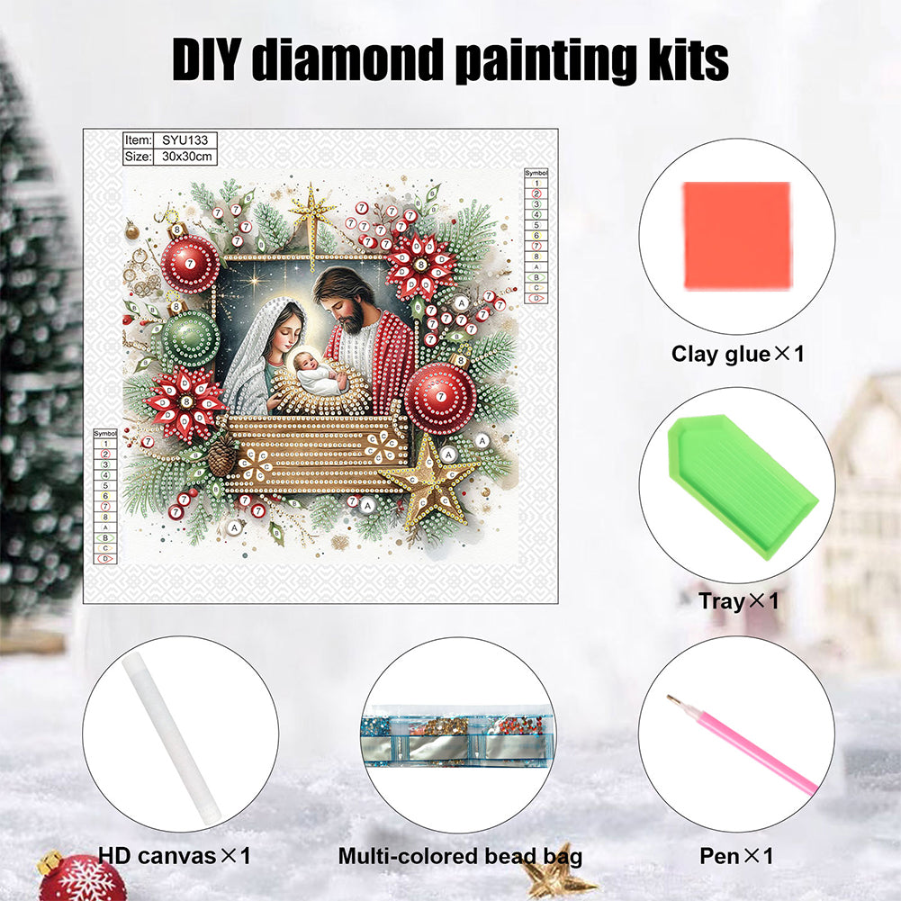 Our Lady Of Nativity - Partial Special-Shaped Drill Diamond Painting 30*30CM