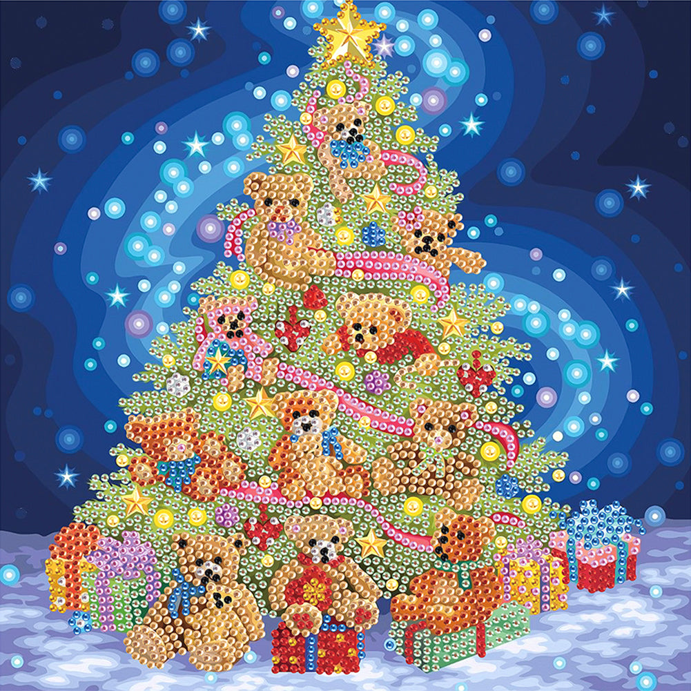 Christmas Tree - Partial Special-Shaped Drill Diamond Painting 30*30CM