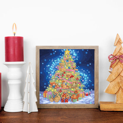 Christmas Tree - Partial Special-Shaped Drill Diamond Painting 30*30CM