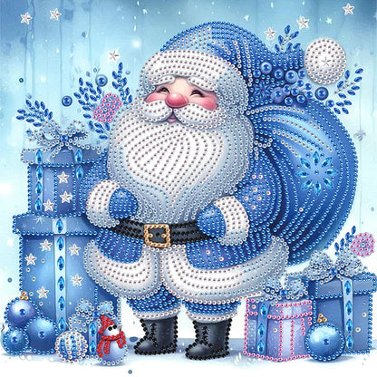 Santa Claus - Partial Special-Shaped Drill Diamond Painting 30*30CM